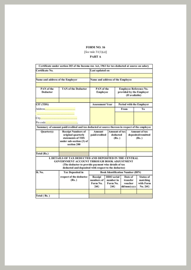 Form 16 PDF