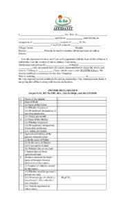 AP Income Certificate PDF Form