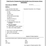 TS Rythu Bandhu Scheme Claim Form PDF Download